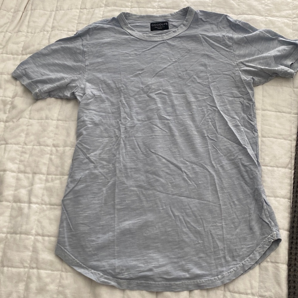 Good life longer hem shirt, size M